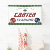 アメリカンフットボール海軍レッド、任意の年齢の誕生日パーティー 横断幕 (インサイチュ)