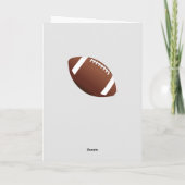 アメリカンフットボール球感謝コーチカード サンキューカード (裏面)