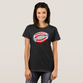 アメリカンフットボール米国国旗7月B日 Tシャツ (正面フル)
