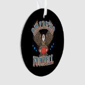 アメリカンフットボール米国国旗 オーナメント (正面)