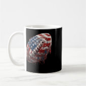 アメリカンフットボール米国国旗 コーヒーマグカップ (左)