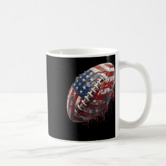アメリカンフットボール米国国旗 コーヒーマグカップ