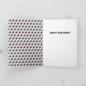 アメリカンフットボール誕生日ボーイフォト カード (内部)