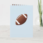 アメリカンフットボール誕生日ボーイフォト カード (裏面)