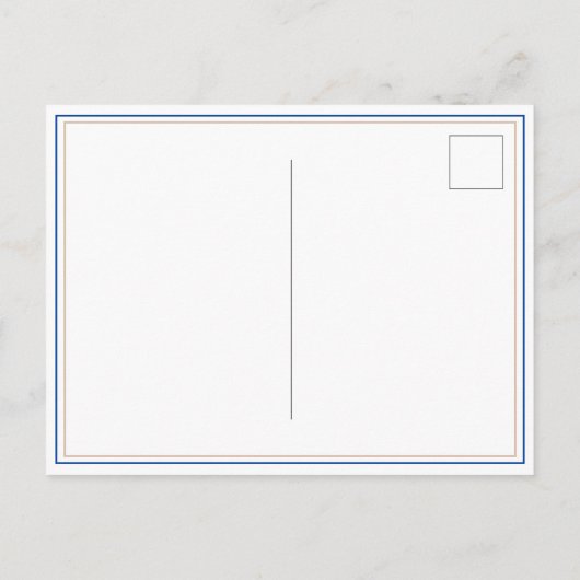 アメリカンフットボール誕生日写真ありがとう ポストカード (裏面)