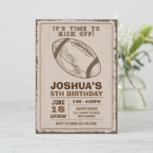 アメリカンフットボール誕生日招待状 招待状 (スタンド正面)