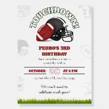 アメリカンフットボール誕生日（ボールとヘルメット付き）