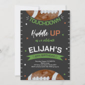 アメリカンフットボール誕生日 招待状 (正面)