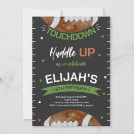 アメリカンフットボール誕生日 招待状