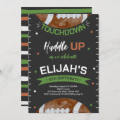 アメリカンフットボール誕生日 招待状 (正面/裏面)