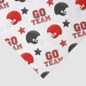 アメリカンフットボール赤と黒のパターン 薄葉紙 (詳細)