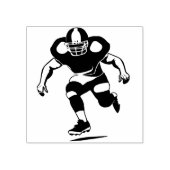 アメリカンフットボール選手のゴム印 ラバースタンプ (インプリント)