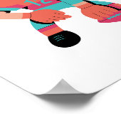 アメリカンフットボール選手の無敵ウォールアート ポスター (角)