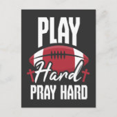 アメリカンフットボール選手クリスチャン・イエズスポーツ ポストカード (正面)