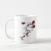 アメリカンフットボール選手 コーヒーマグカップ (左)