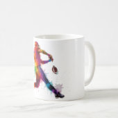 アメリカンフットボール選手 コーヒーマグカップ (正面右)