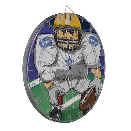 アメリカンフットボール選手 ダーツボード (正面左)