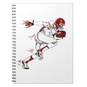 アメリカンフットボール選手 ノートブック (正面)