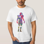 アメリカンフットボール選手 Tシャツ (正面)