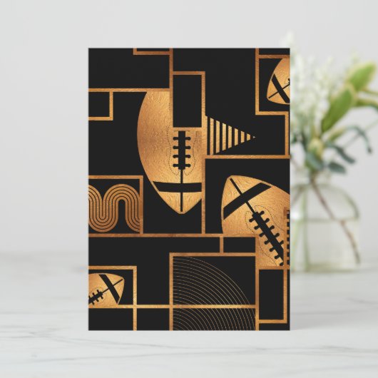 アメリカンフットボール青銅の幾何抽象芸術 シーズンカード (スタンド正面)