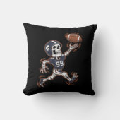 アメリカンフットボール骨格ハロウィーンフットボール クッション (正面)