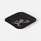 アメリカンフットボール骨格ハロウィーンフットボール ペーパープレート (傾斜あり)