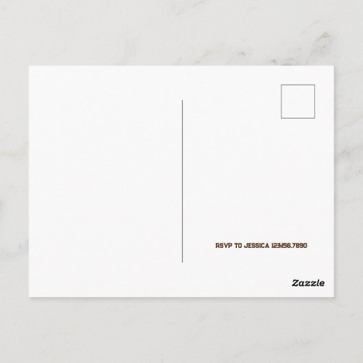 アメリカンフットボール1年目フォト誕生日 ポストカード (裏面)