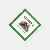 アメリカンフットボール1年連続1回目の誕生日 スタンダードカクテルナプキン (角)