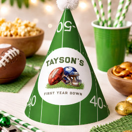 アメリカンフットボール1年連続1回目の誕生日 パーティーハット