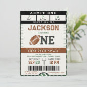 アメリカンフットボール1年連続1回目の誕生日 招待状 (スタンド正面)