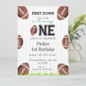 アメリカンフットボール1歳誕生日パーティー招待状 招待状 (スタンド正面)