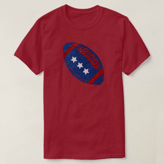 アメリカンフットボール7月4日ギッター Tシャツ (デザイン正面)
