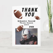 アメリカンフットボール ありがとう コーチ フォト カード (正面)