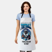 アメリカンフットボール エプロン (着用した状態)