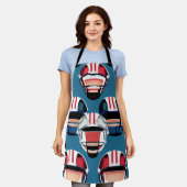 アメリカンフットボール エプロン (着用した状態)