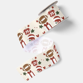 アメリカンフットボール クリスマス サテンリボン