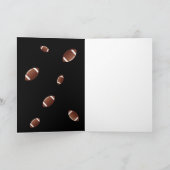 アメリカンフットボール コーチ フットボール ボール 写真 サンキューカード (内部)