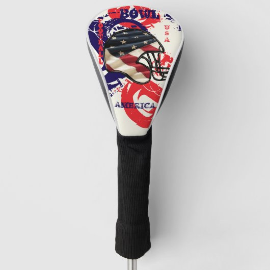 アメリカンフットボール ゴルフヘッドカバー (正面)