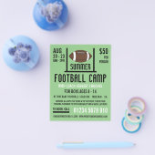 アメリカンフットボール&ゴールフットボールキャ広告ンプ チラシ (シングル)