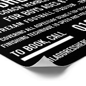 アメリカンフットボール&ゴールフットボールキャ広告ンプ ポスター (角)