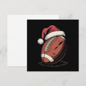 アメリカンフットボール サンタ帽 スポーツ クリスマス Xmas (正面/裏面)