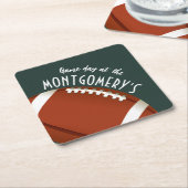 アメリカンフットボール スクエアペーパーコースター (アングル)