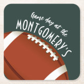 アメリカンフットボール スクエアペーパーコースター (正面)