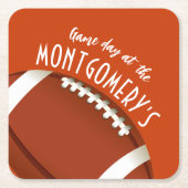 アメリカンフットボール スクエアペーパーコースター (正面)