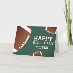 アメリカンフットボール スポーツ お誕生日おめでとう キッズ カード
