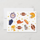 アメリカンフットボール スポーツ ボール 子供 誕生日 サンキューカード (裏面)