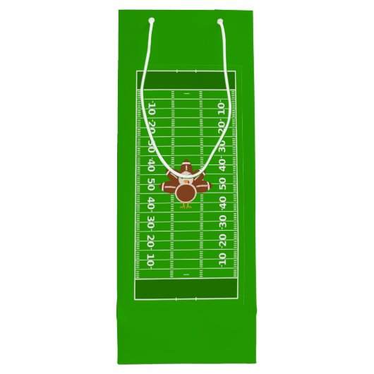 アメリカンフットボール ターキー デー 感謝祭 スポーツ ワインギフトバッグ (裏面)