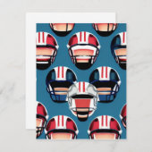 アメリカンフットボール ノートカード (正面/裏面)