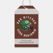 アメリカンフットボール バー・ミッツヴァー お土産タグ NFL ギフトタグ (裏面)