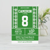 アメリカンフットボール フィールド ジェージ番号 誕生日 招待状 (スタンド正面)